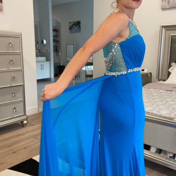 Tiffany Rhinestone Mermaid Dress - Picture 8 of 12